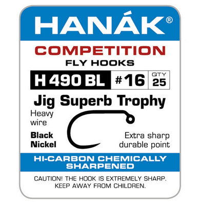 Barbless Hooks HANAK Competition H 490 BL Jig Superb Trophy