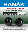 Hanak Competition Brass Beads CLASSIC FLUO Black