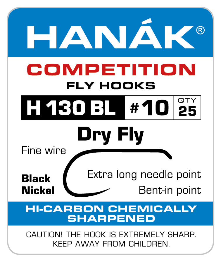 Barbless Hooks HANAK Competition H 130 BL Dry Fly – Smart Angling