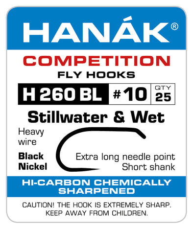 Barbless Hooks HANAK Competition H 260 BL Stillwater & Wet Fly