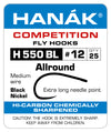 Barbless Hooks HANAK Competition H 550 BL Allround long