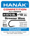 Barbless Hooks HANAK Competition H 970 BL Streamer Wave