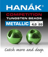 Hanak Competition Tungsten Beads METALLIC Green