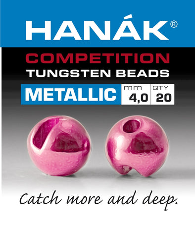 Hanak Competition Tungsten Beads METALLIC Light Pink