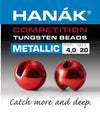 Hanak Competition Tungsten Beads METALLIC Red