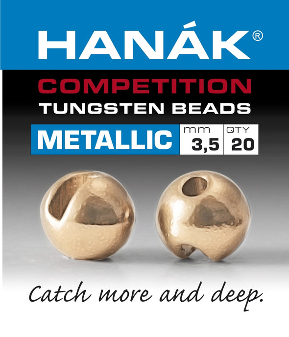 Hanak Competition Tungsten Beads METALLIC Rouge Gold
