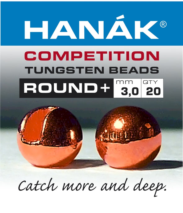 Hanak Competition Tungsten Beads ROUND + Cooper