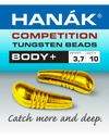 Hanak Compétition Perles Tungstène CORPS +