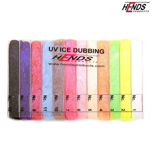 Hends UV Ice Dubbing 12 Color Dispenser